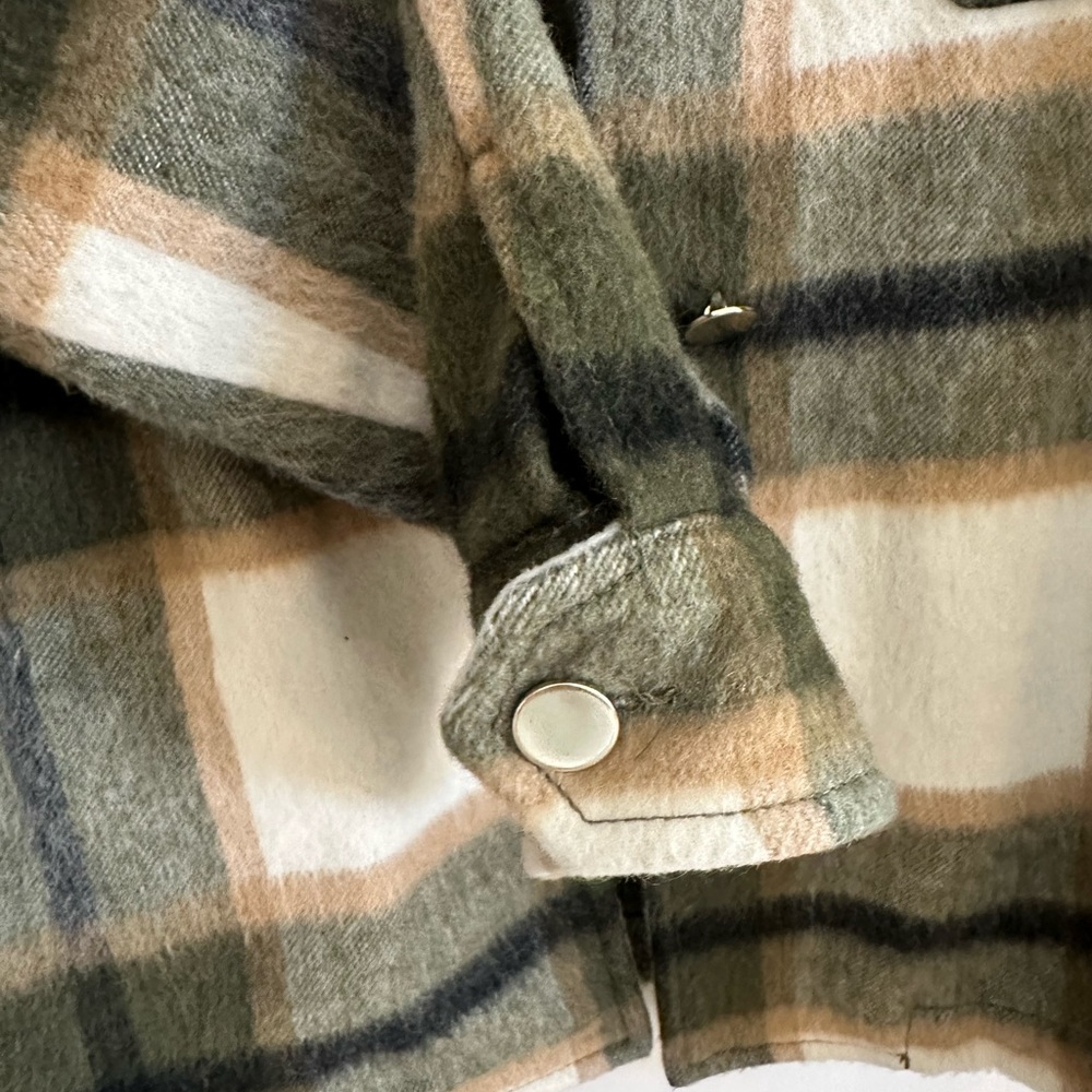 Zara Plaid Shacket Button Up Shirt Jacket - Picture 7 of 8
